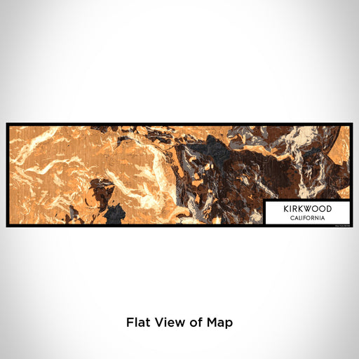 Flat View of Map Custom Kirkwood California Map Enamel Mug in Ember