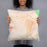 Person holding 18x18 Custom Kirkwood California Map Throw Pillow in Watercolor