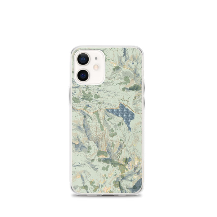 Custom Kirkwood California Map iPhone 12 mini Phone Case in Woodblock