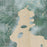 Kissimmee Florida Map Print in Afternoon Style Zoomed In Close Up Showing Details