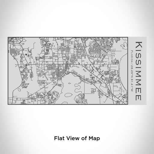 Rendered View of Kissimmee Florida Map Engraving on 17oz Stainless Steel Insulated Cola Bottle
