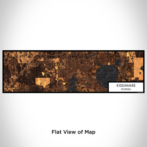 Flat View of Map Custom Kissimmee Florida Map Enamel Mug in Ember