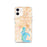 Custom Kissimmee Florida Map iPhone 12 Phone Case in Watercolor