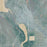 Klamath Falls Oregon Map Print in Afternoon Style Zoomed In Close Up Showing Details