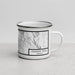 Right View Custom Klamath Falls Oregon Map Enamel Mug in Classic