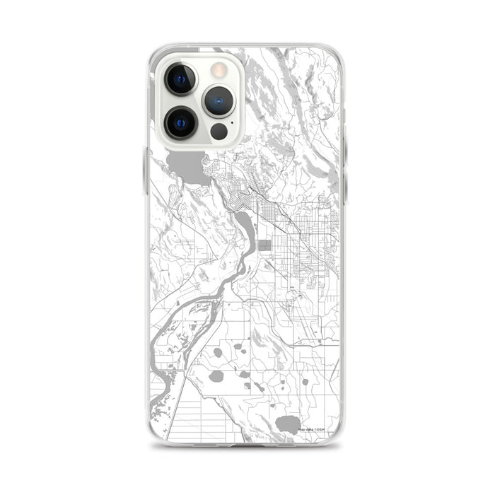 Custom Klamath Falls Oregon Map iPhone 12 Pro Max Phone Case in Classic