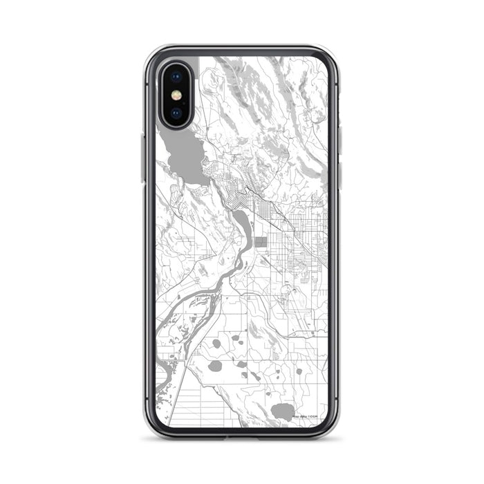 Custom Klamath Falls Oregon Map Phone Case in Classic