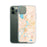 Custom Klamath Falls Oregon Map Phone Case in Watercolor on Table with Laptop and Plant