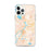 Custom Klamath Falls Oregon Map iPhone 12 Pro Max Phone Case in Watercolor