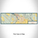 Flat View of Map Custom Klamath Falls Oregon Map Enamel Mug in Woodblock