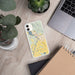 Custom Klamath Falls Oregon Map Phone Case in Woodblock