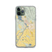 Custom Klamath Falls Oregon Map Phone Case in Woodblock