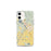 Custom Klamath Falls Oregon Map iPhone 12 mini Phone Case in Woodblock