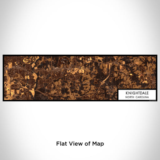 Flat View of Map Custom Knightdale North Carolina Map Enamel Mug in Ember