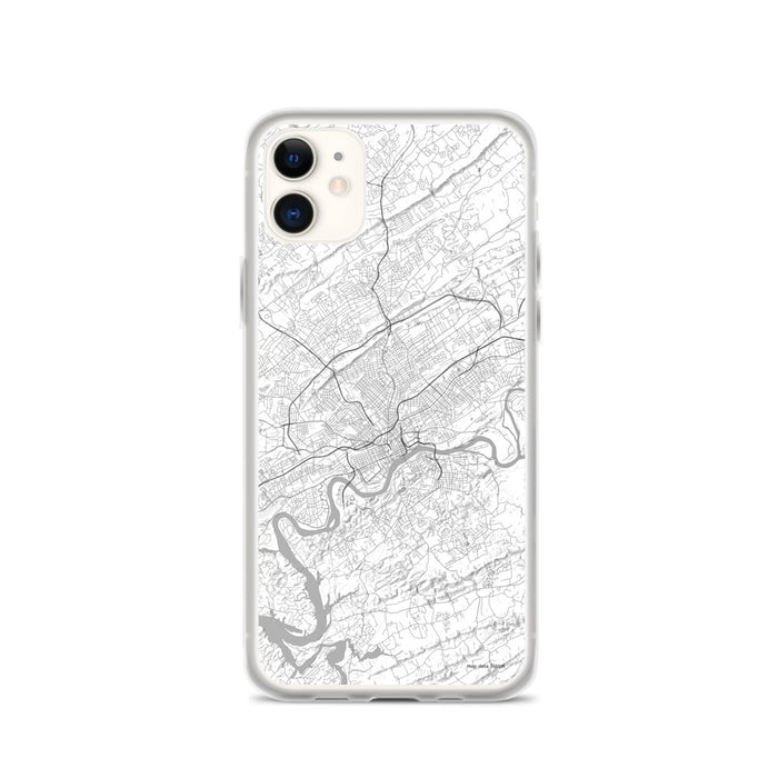 Custom Knoxville Tennessee Map Phone Case in Classic