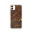 Custom Knoxville Tennessee Map Phone Case in Ember