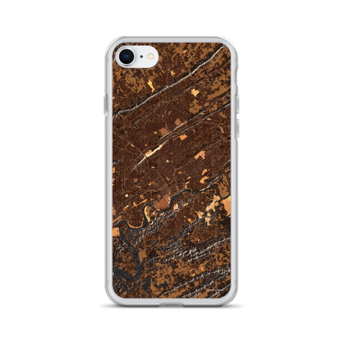 Custom Knoxville Tennessee Map iPhone SE Phone Case in Ember