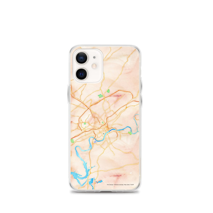 Custom Knoxville Tennessee Map iPhone 12 mini Phone Case in Watercolor