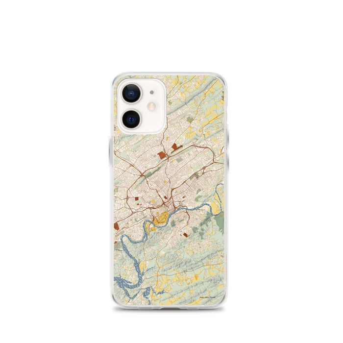 Custom Knoxville Tennessee Map iPhone 12 mini Phone Case in Woodblock