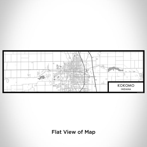 Flat View of Map Custom Kokomo Indiana Map Enamel Mug in Classic