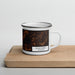 Right View Custom Kosciusko Mississippi Map Enamel Mug in Ember