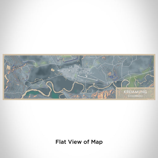 Flat View of Map Custom Kremmling Colorado Map Enamel Mug in Afternoon