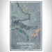 Kremmling Colorado Map Print Portrait Orientation in Afternoon Style With Shaded Background
