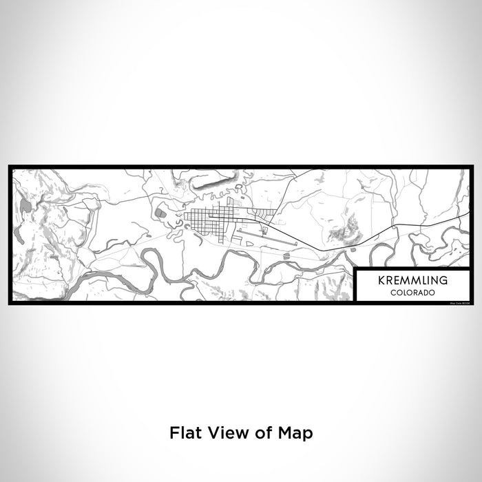 Flat View of Map Custom Kremmling Colorado Map Enamel Mug in Classic