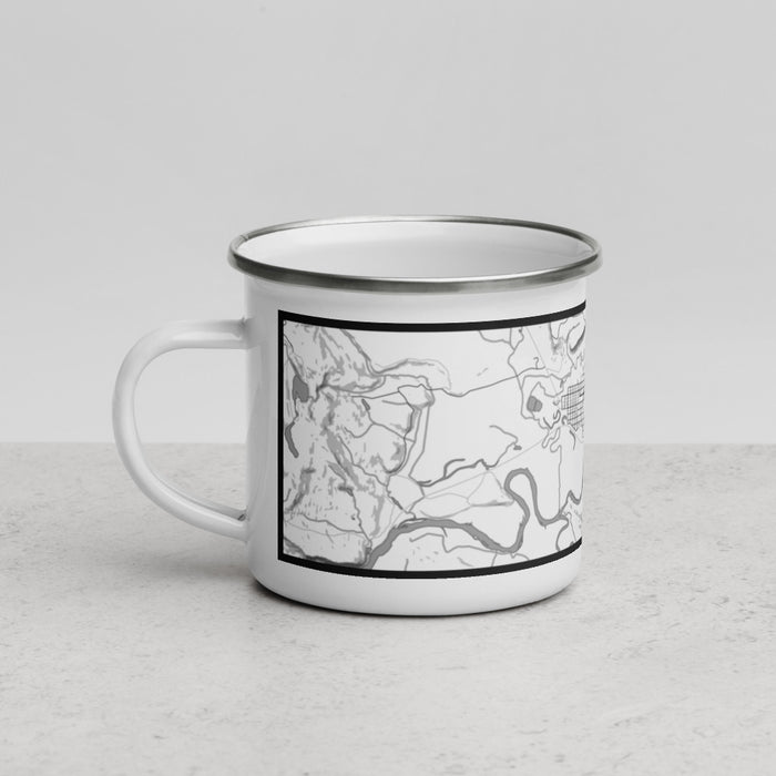 Left View Custom Kremmling Colorado Map Enamel Mug in Classic