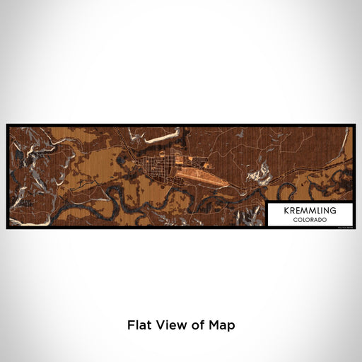 Flat View of Map Custom Kremmling Colorado Map Enamel Mug in Ember