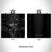 Rendered View of Kremmling Colorado Map Engraving on 6oz Stainless Steel Flask in Black