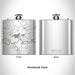 Rendered View of Kremmling Colorado Map Engraving on 6oz Stainless Steel Flask