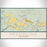 Kremmling Colorado Map Print Landscape Orientation in Woodblock Style With Shaded Background