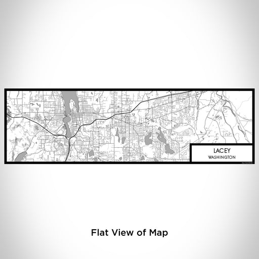 Flat View of Map Custom Lacey Washington Map Enamel Mug in Classic