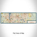 Flat View of Map Custom Lacey Washington Map Enamel Mug in Woodblock