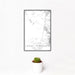 12x18 Lacey Township New Jersey Map Print Portrait Orientation in Classic Style With Small Cactus Plant in White Planter