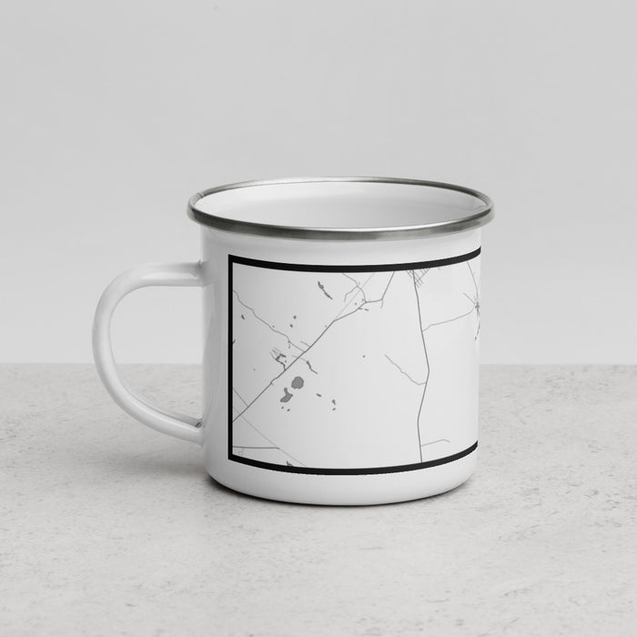 Left View Custom Lacey Township New Jersey Map Enamel Mug in Classic