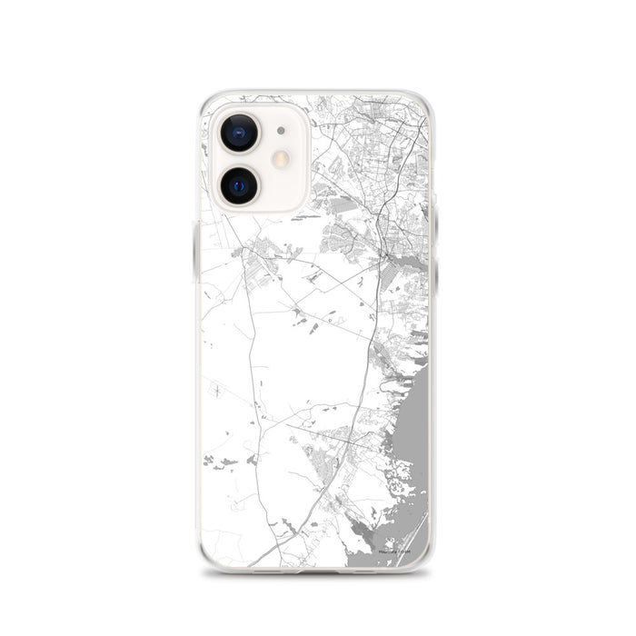 Custom Lacey Township New Jersey Map iPhone 12 Phone Case in Classic