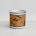Front View Custom Lacey Township New Jersey Map Enamel Mug in Ember