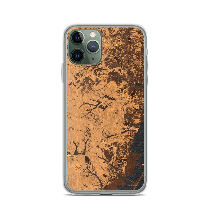 Custom Lacey Township New Jersey Map Phone Case in Ember