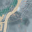 La Conner Washington Map Print in Afternoon Style Zoomed In Close Up Showing Details