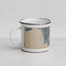 Left View Custom La Conner Washington Map Enamel Mug in Afternoon