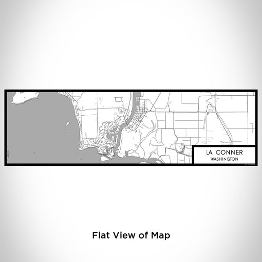 Flat View of Map Custom La Conner Washington Map Enamel Mug in Classic