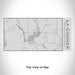 Rendered View of La Conner Washington Map Engraving on 17oz Stainless Steel Insulated Cola Bottle