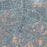 Lafayette California Map Print in Afternoon Style Zoomed In Close Up Showing Details