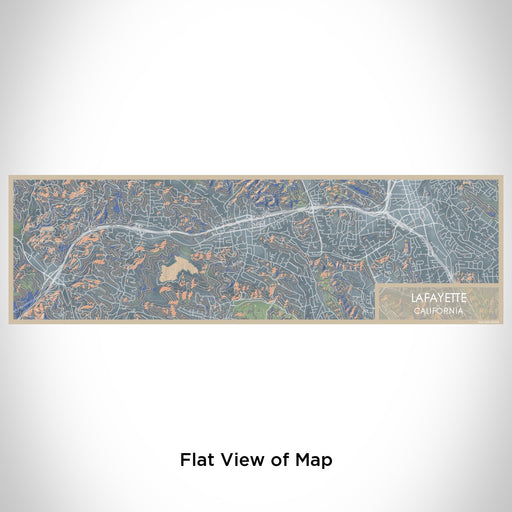 Flat View of Map Custom Lafayette California Map Enamel Mug in Afternoon