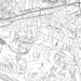 Lafayette California Map Print in Classic Style Zoomed In Close Up Showing Details