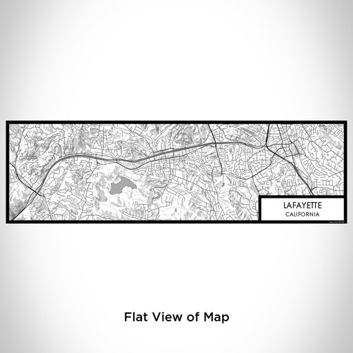 Flat View of Map Custom Lafayette California Map Enamel Mug in Classic