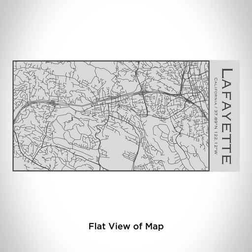 Rendered View of Lafayette California Map Engraving on 17oz Stainless Steel Insulated Cola Bottle