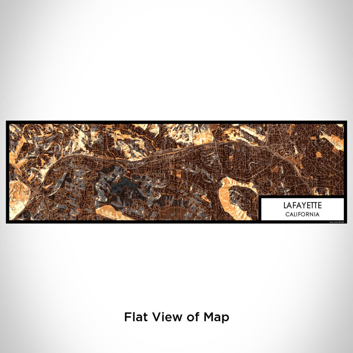 Flat View of Map Custom Lafayette California Map Enamel Mug in Ember